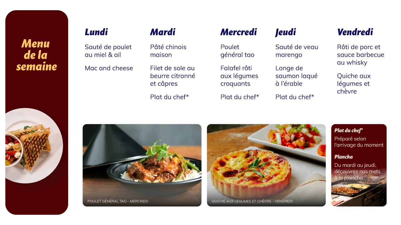 Menu du jour